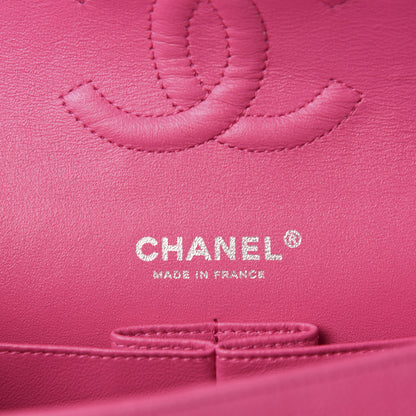 Chanel Iridescent Caviar Quilted Medium Double Flap Pink 9 of 11