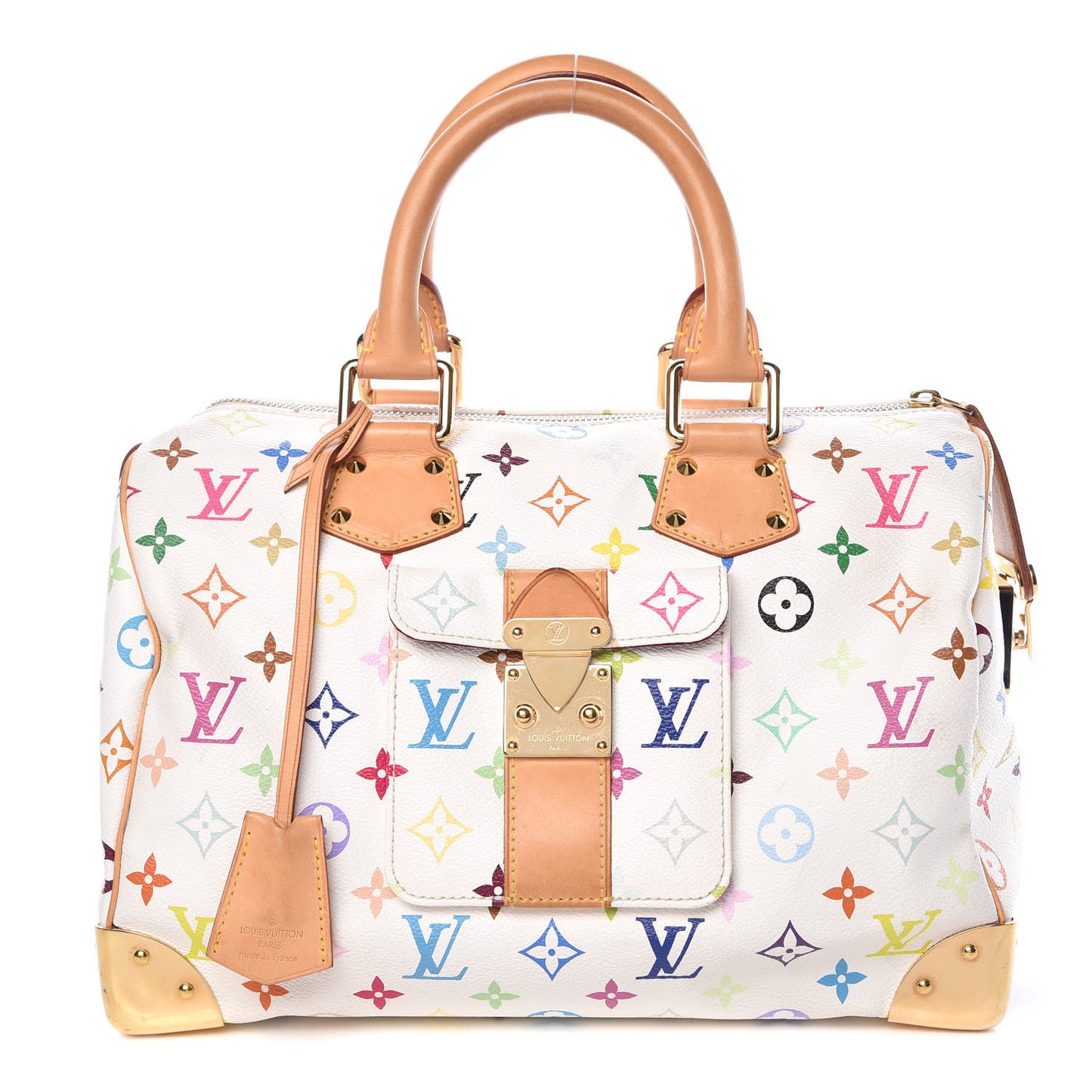 Monogram Multicolor Speedy 30 White