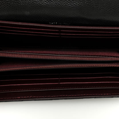 Chanel Caviar Quilted Large Gusset Flap Wallet Black 5 of 7