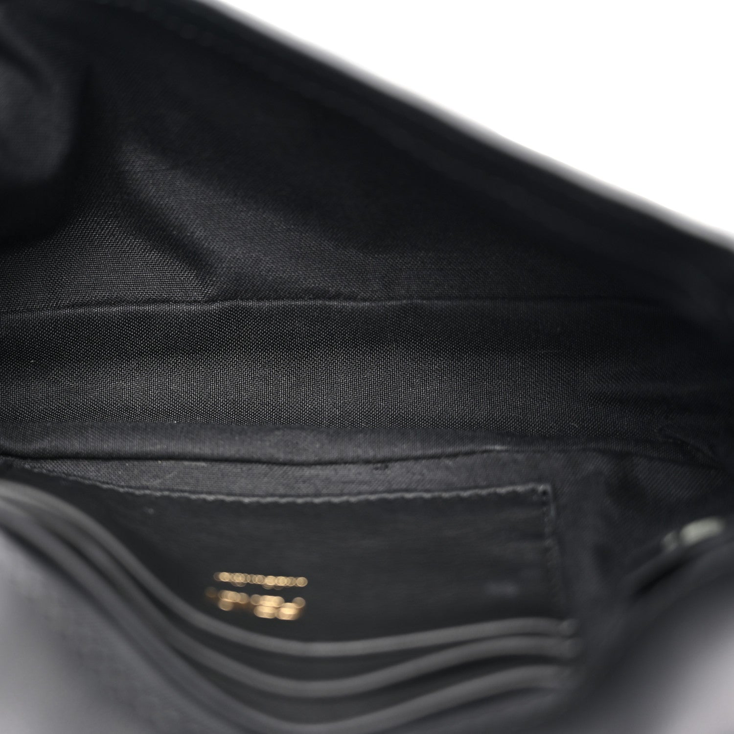 Fendi Nappa FF 1974 Embossed Mini Baguette Black 5 of 12