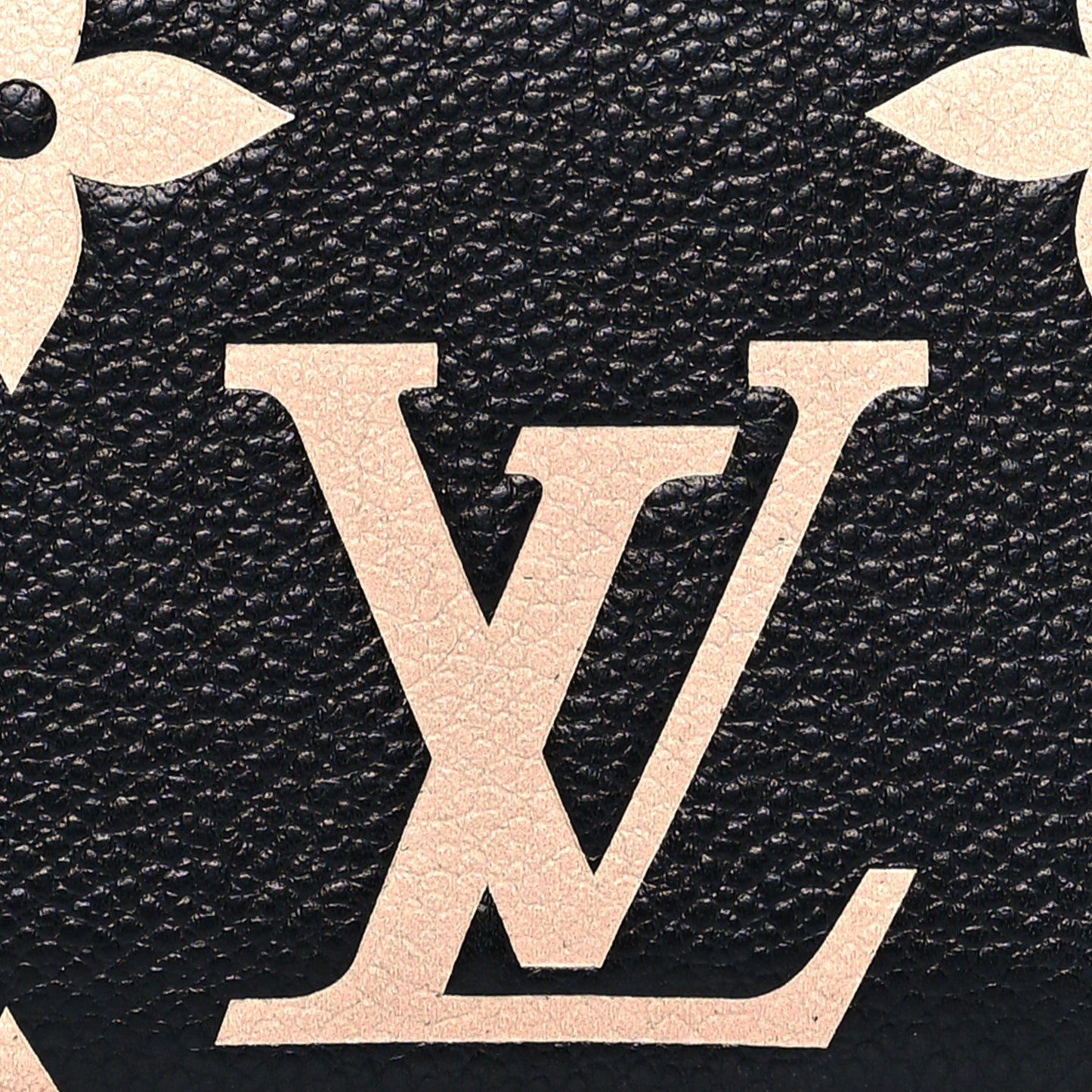 Empreinte Monogram Giant Zippy Coin Purse Black Beige