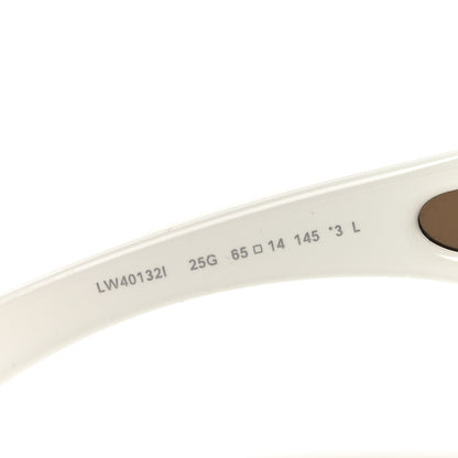 Loewe Acetate Pilot Mask sunglasses LW40132I White 5 of 7