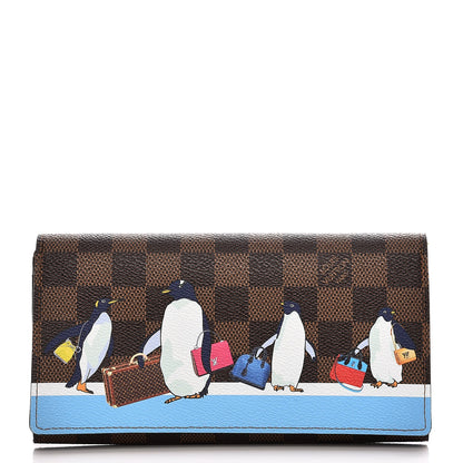 Louis Vuitton Damier Ebene 2017 Christmas Animation Sarah Wallet 1 of 7