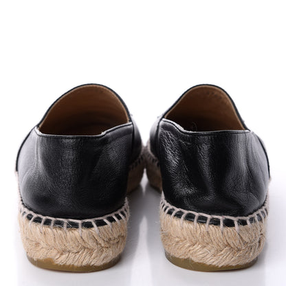 Chanel Lambskin CC Espadrilles 38 Black 6 of 11