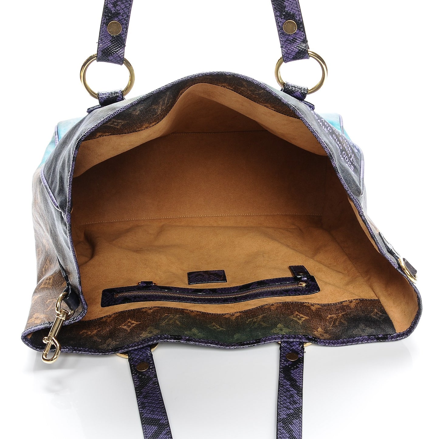 Monogram Karung Heartbreak Jokes Tote Violet