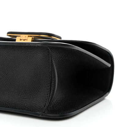 Valentino Garavani Grainy Calfskin Small VSling Shoulder Bag Black 9 of 9