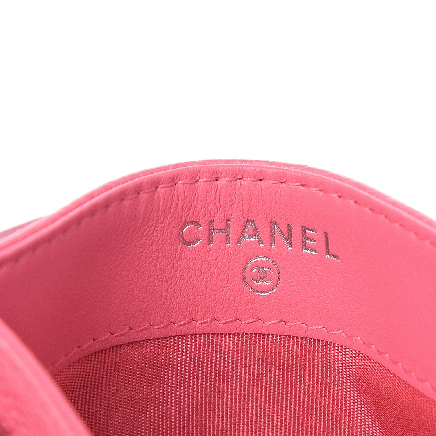 Chanel Caviar Quilted Incognito Card Holder Pink 5 of 8