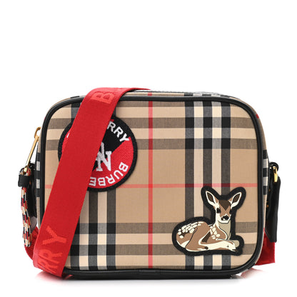 Burberry Vintage Check Calfskin Deer Camera Bag Archive Beige 1 of 8