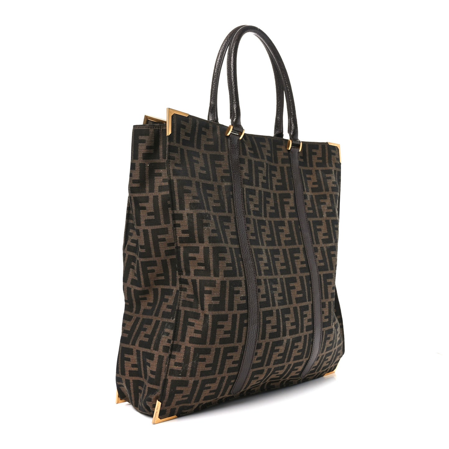 Zucca Metal Frame Tote Tobacco