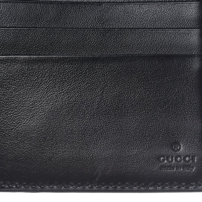 Gucci GG Supreme Monogram Selleria Calfskin Tiger Nice Bi-Fold Wallet Beige Ebony Multicolor Black 8 of 8