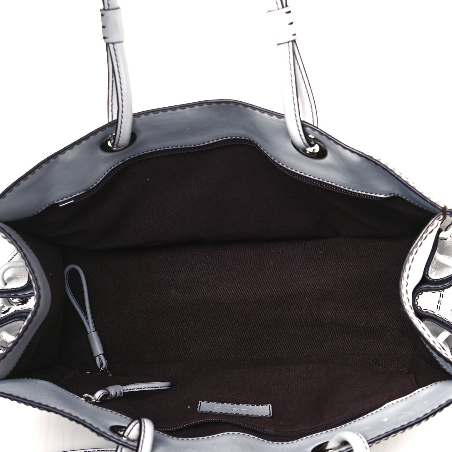 Calfskin Medium Shopping Tote White