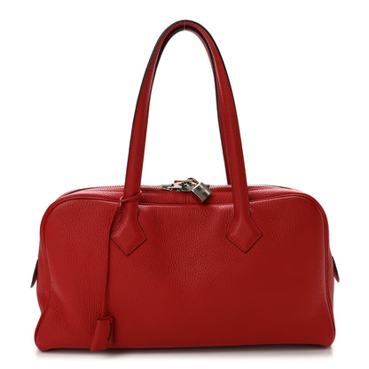 Hermes Taurillon Clemence Victoria Elan 38 Rouge Casaque 1 of 12