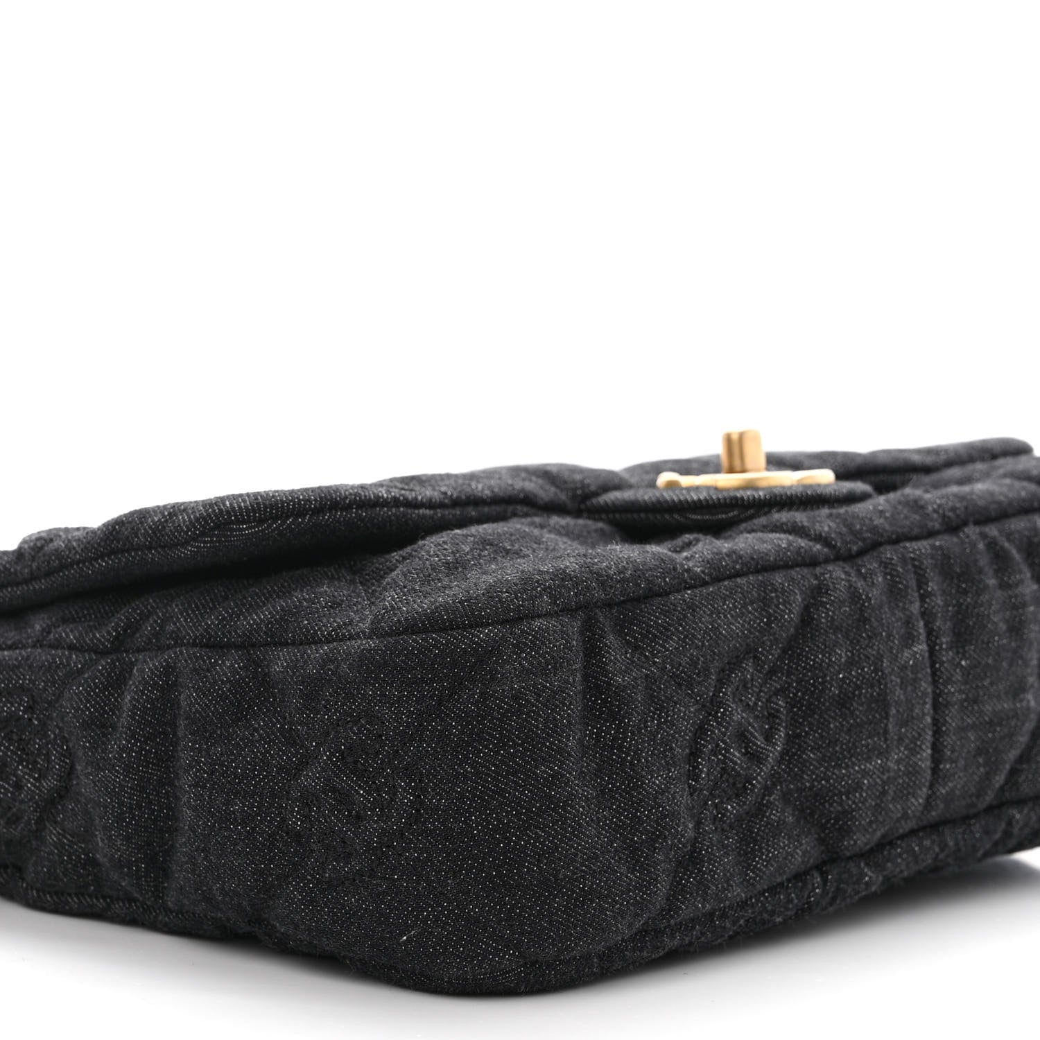 Chanel Denim Quilted Medium Funky Town Flap Black 9 of 10