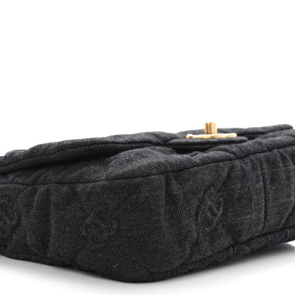 Chanel Denim Quilted Medium Funky Town Flap Black 9 of 10