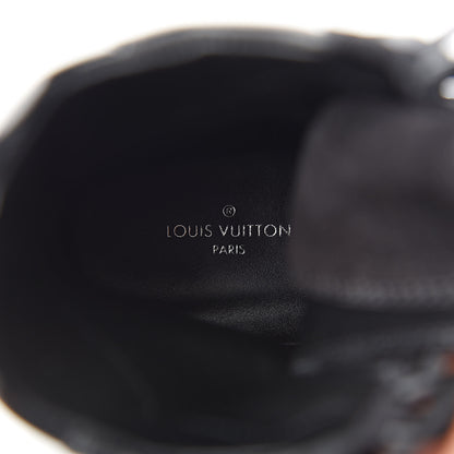 Louis Vuitton Suede Calfskin Laureate Platform Desert Boots 37 Black 8 of 8