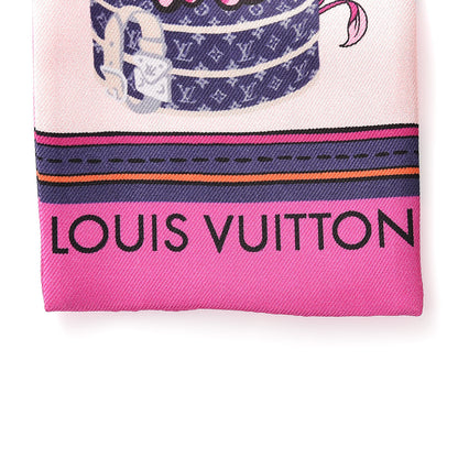 Louis Vuitton Silk Monogram Superstition Bandeau Rose 6 of 7