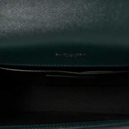 Saint Laurent Grain De Poudre Small Monogram Kate Satchel Sea Turquoise 5 of 8