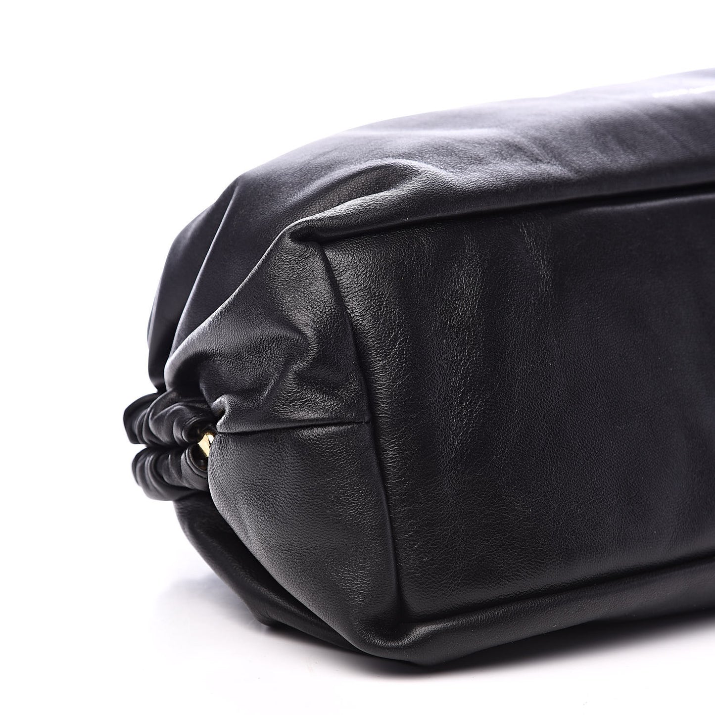 Lambskin Cloud Clutch Black Flamma