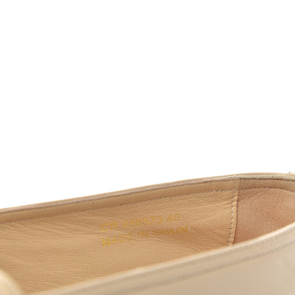 Saint Laurent Lambskin Monogram Espadrilles 40 Nude 10 of 11