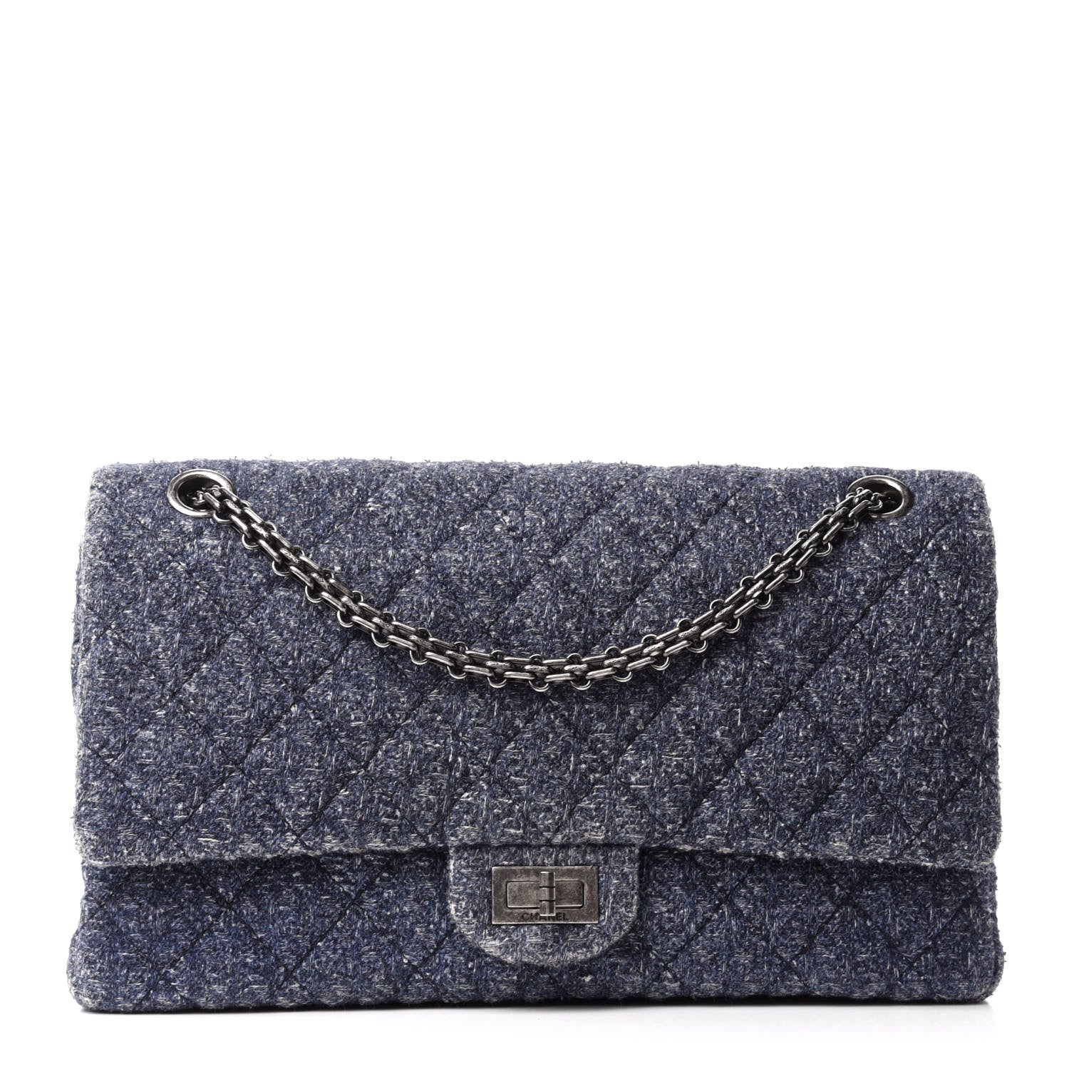 Chanel Tweed 2.55 Reissue 226 Flap Blue 1 of 10