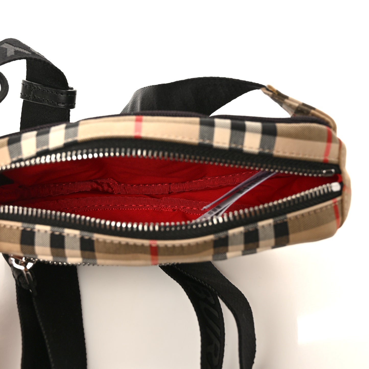 Nylon Vintage Check Small Cannon Bum Bag Archive Beige