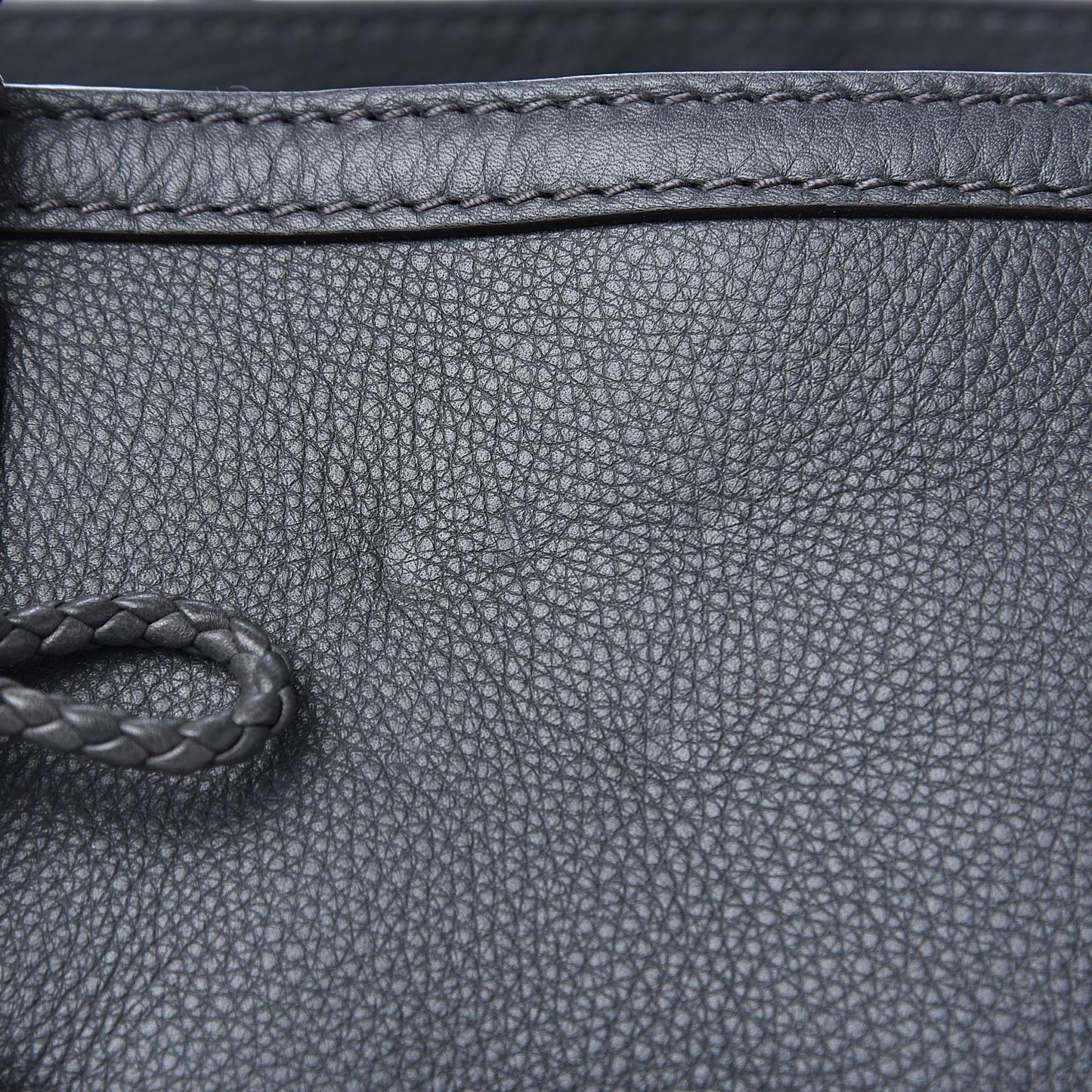 Pebbled Calfskin Medium Bella Tote Grey