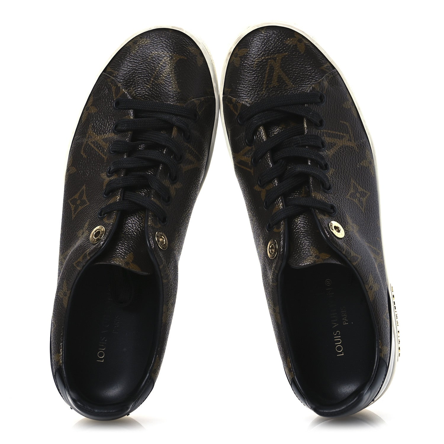 Louis Vuitton Patent Monogram Frontrow Sneakers 37.5 2 of 13