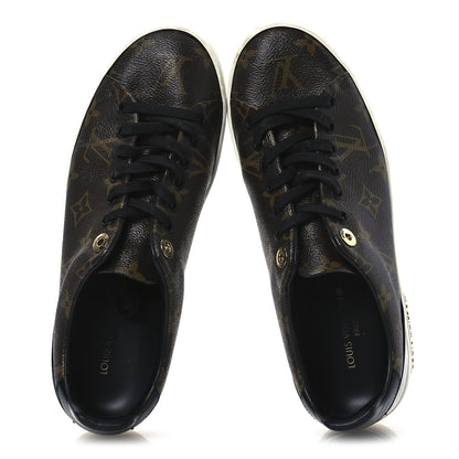 Louis Vuitton Patent Monogram Frontrow Sneakers 37.5 2 of 13