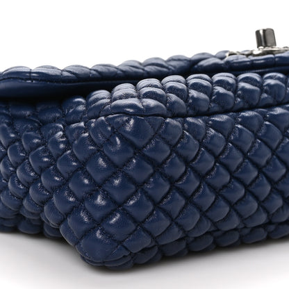 Chanel Calfskin Micro Quilted Small Flap Navy 9 of 11