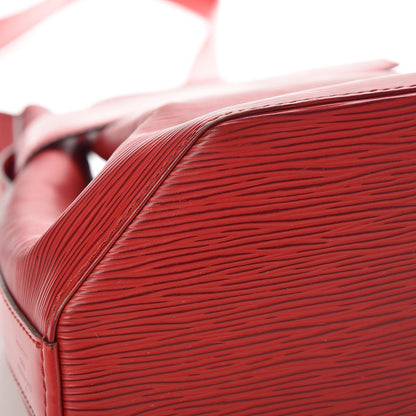 Louis Vuitton Epi Sac D'Epaule Castillan Red 10 of 12