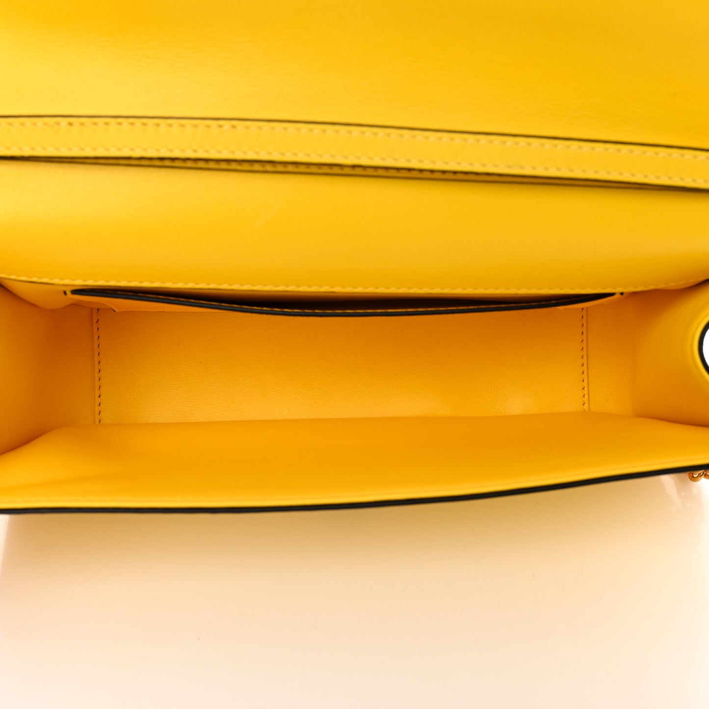 Calfskin Vlogo Loco Shoulder Bag Bright Lemon