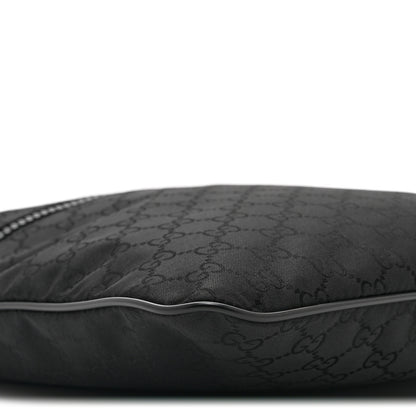 Gucci Nylon Monogram Small Flat Messenger Bag Black 10 of 11
