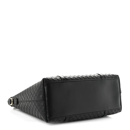 Gucci Soft Microguccissima Small Zippered Satchel Black 3 of 9