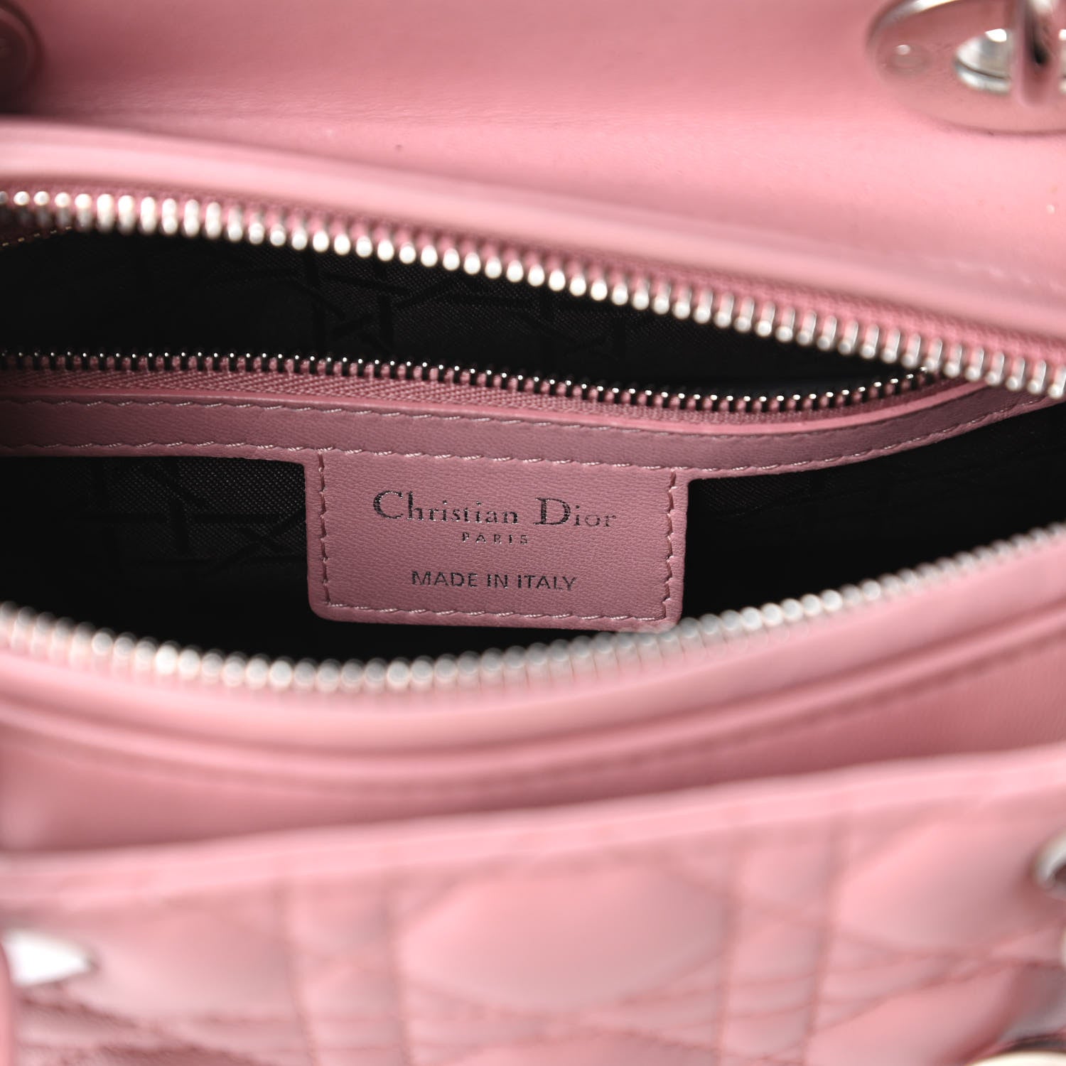 Christian Dior Lambskin Cannage Medium Lady Dior Pink 8 of 10