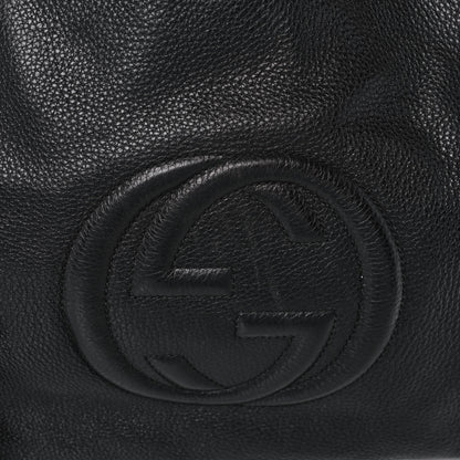 Gucci Pebbled Calfskin Large Soho Chain Shoulder Bag Black 18 of 18