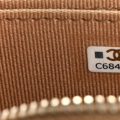 Chanel Lambskin Quilted Chanel 19 Zip Around Coin Purse Wallet Brown 7 of 12