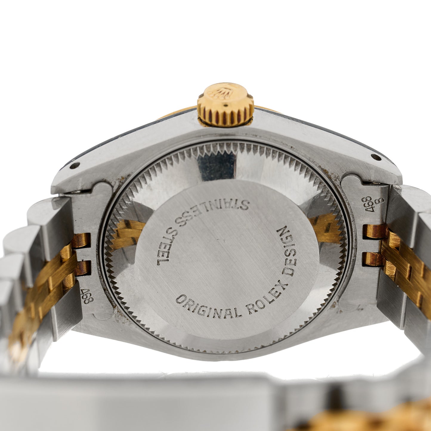 Stainless Steel 18K Yellow Gold 26mm Oyster Perpetual Datejust Watch White 69173