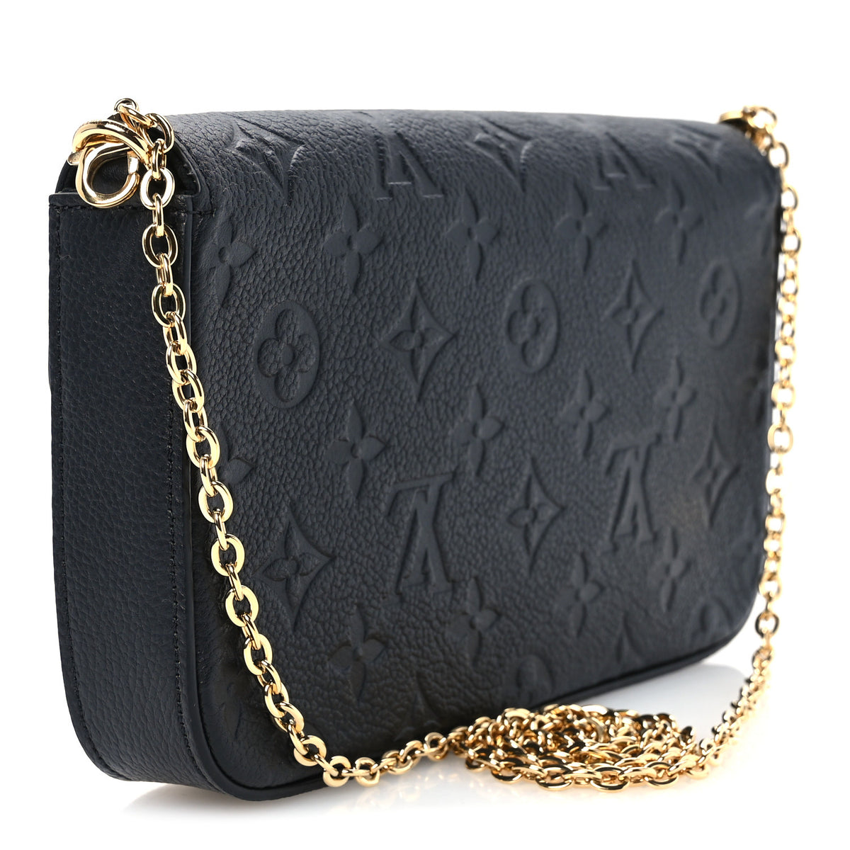 Louis Vuitton Empreinte Pochette Felicie Chain Wallet Black 4 of 11