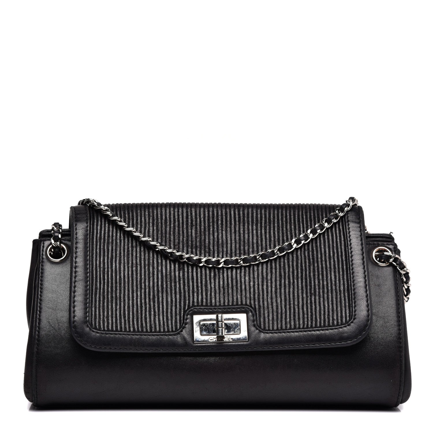 Chanel Lambskin Mademoiselle Accordion Flap Black 1 of 10
