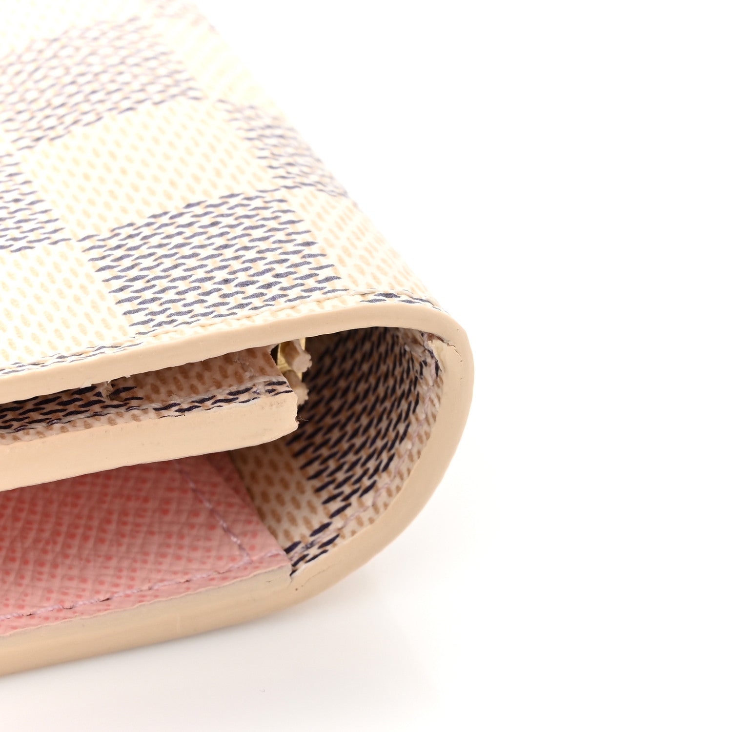 Louis Vuitton Damier Azur Emilie Wallet Rose Ballerine 8 of 10