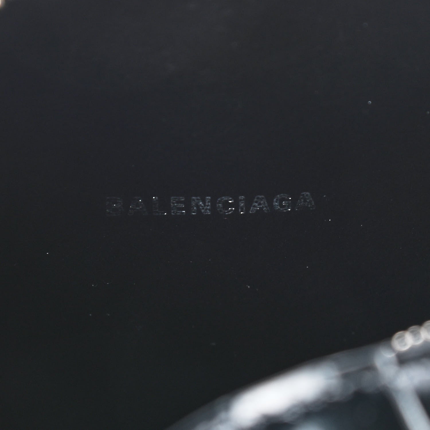 Balenciaga Shiny Calfskin Logo Crocodile Embossed XS Everyday Camera Bag Black 5 of 7