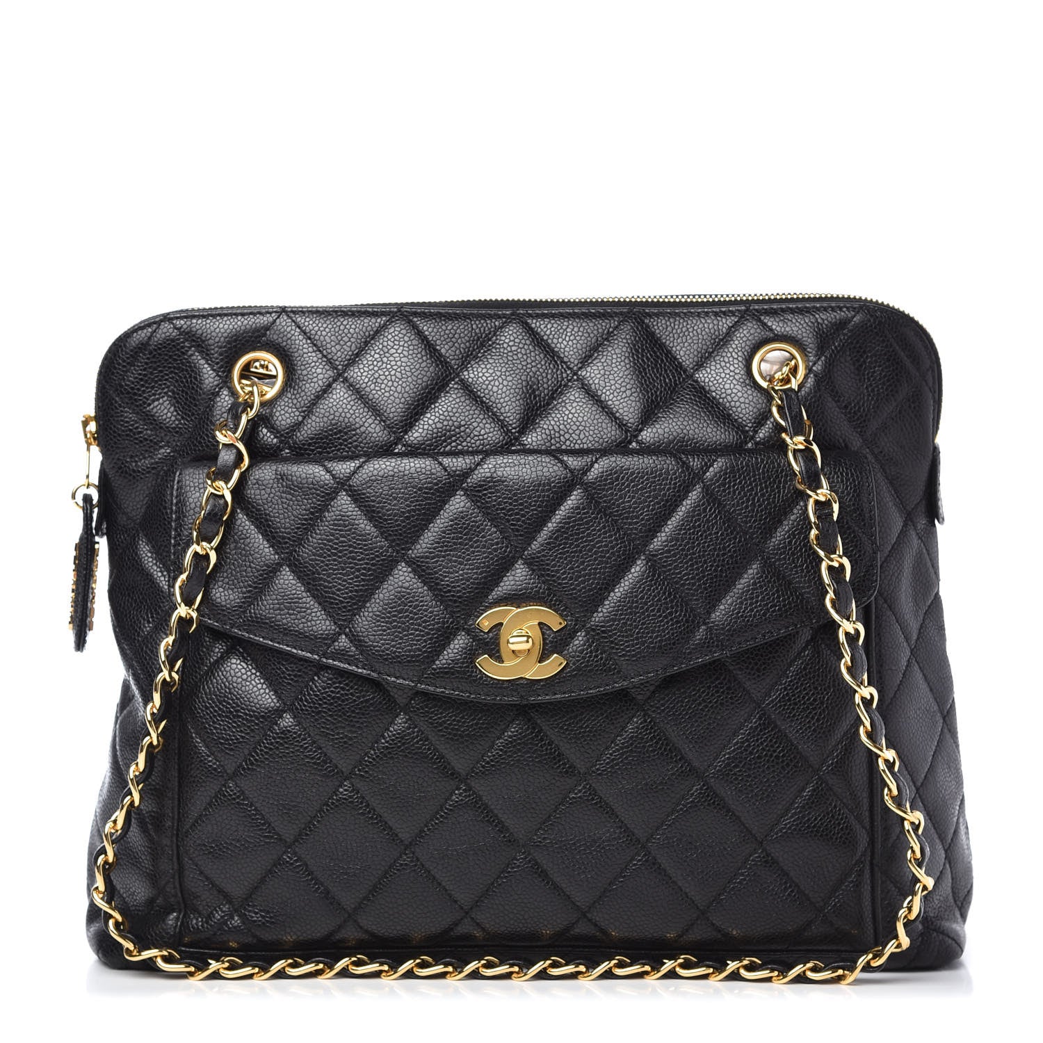 Chanel Caviar Quilted Flap Shoulder Bag Black 1 of 10
