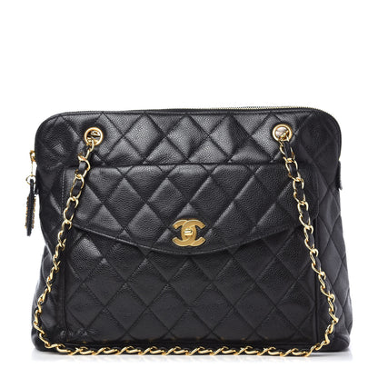 Chanel Caviar Quilted Flap Shoulder Bag Black 1 of 10