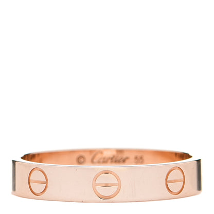 Cartier 18K Pink Gold 3.5mm LOVE Wedding Band Ring 55 7.25 1 of 4