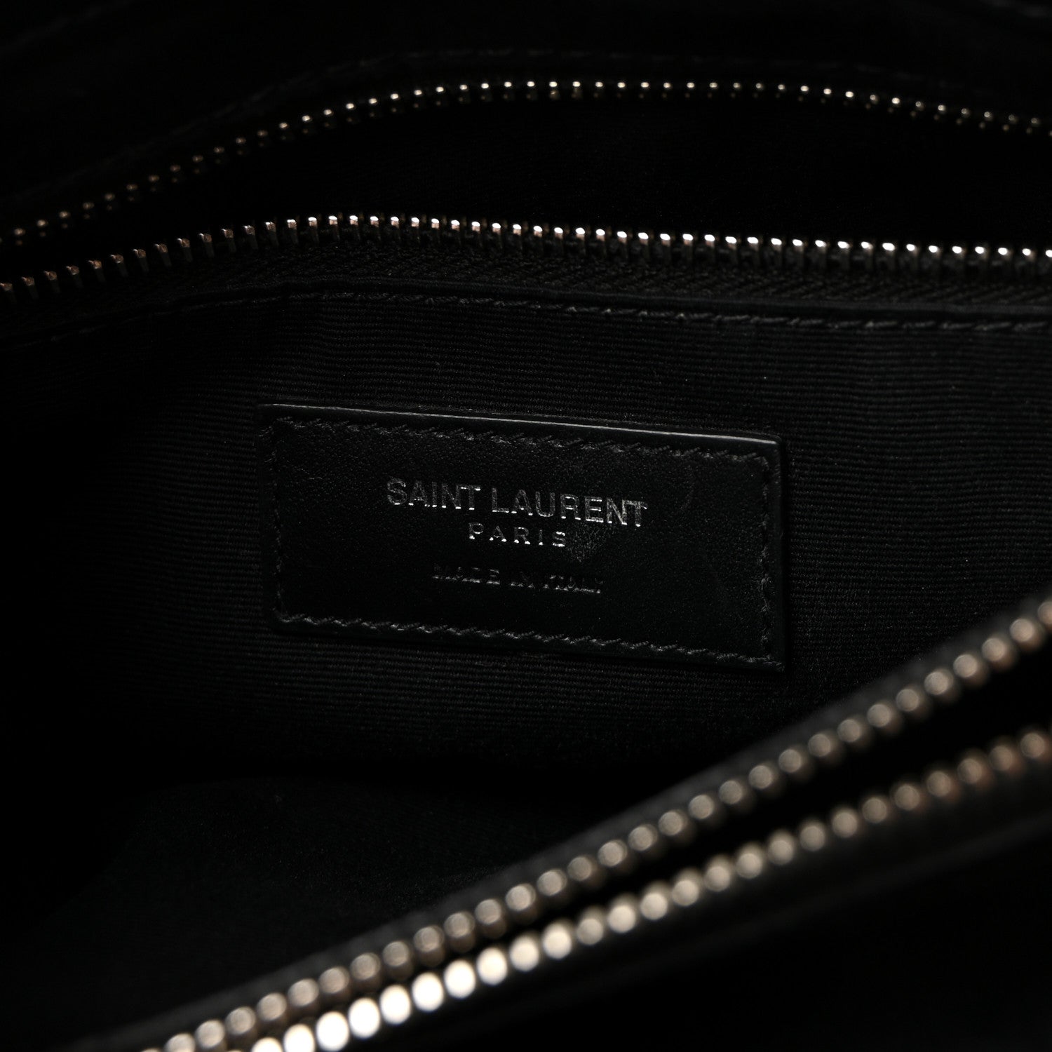 Saint Laurent Calfskin Y Quilted Monogram Medium Loulou Chain Satchel Black 6 of 9