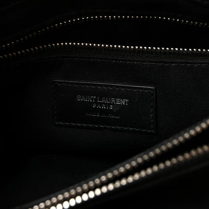 Saint Laurent Calfskin Y Quilted Monogram Medium Loulou Chain Satchel Black 6 of 9