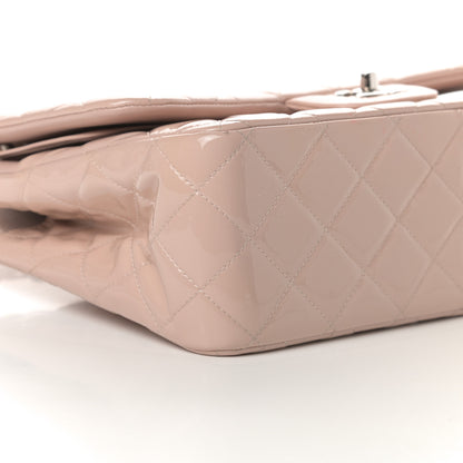 Chanel Patent Quilted Jumbo Double Flap Light Pink 9 of 15