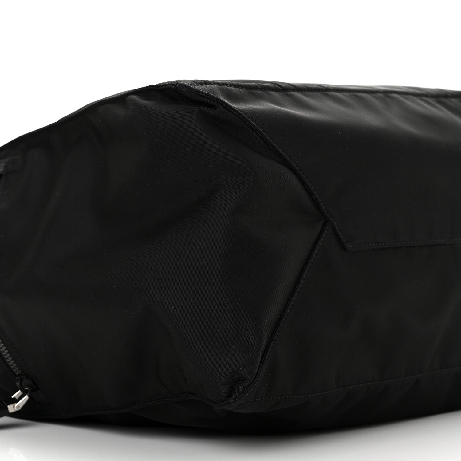 Prada Tessuto Nylon Saffiano Shopping Tote Black 8 of 9