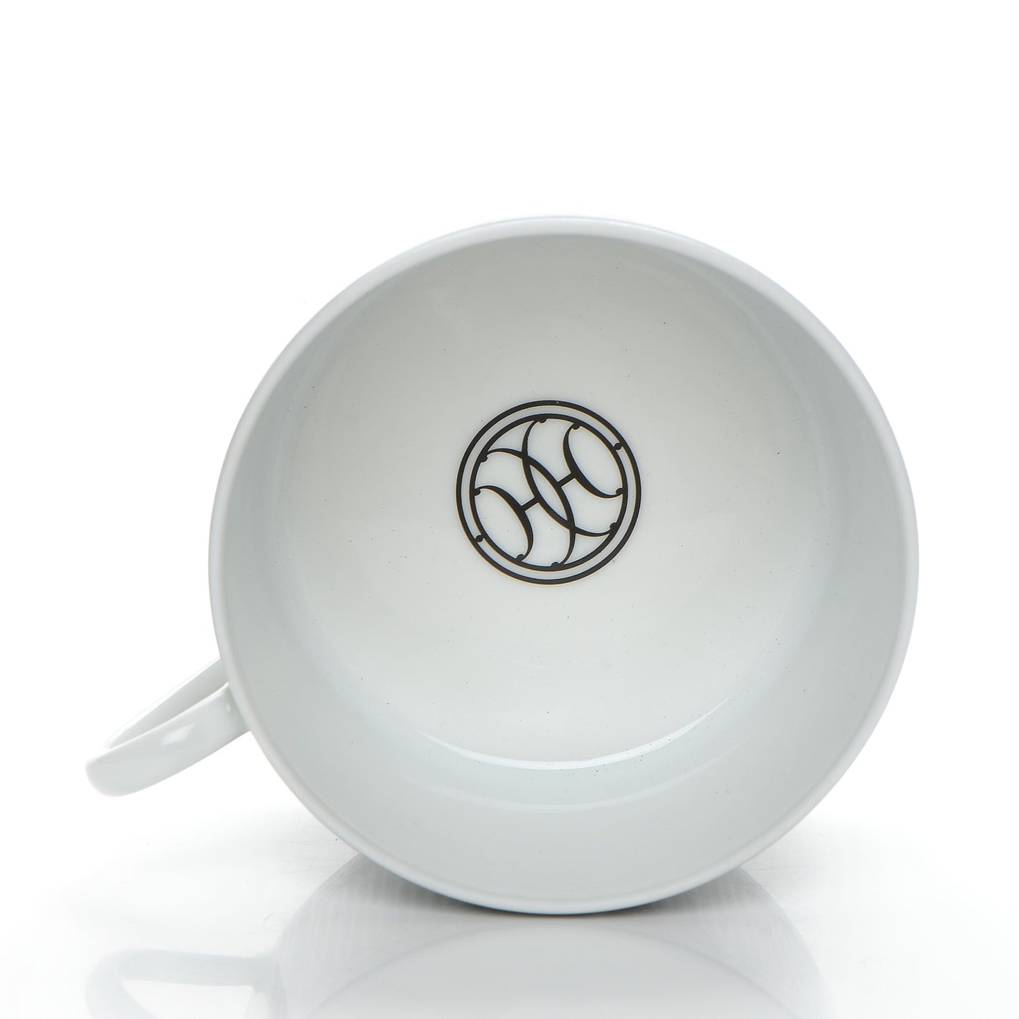 Porcelain H Deco Breakfast Cup and Saucer