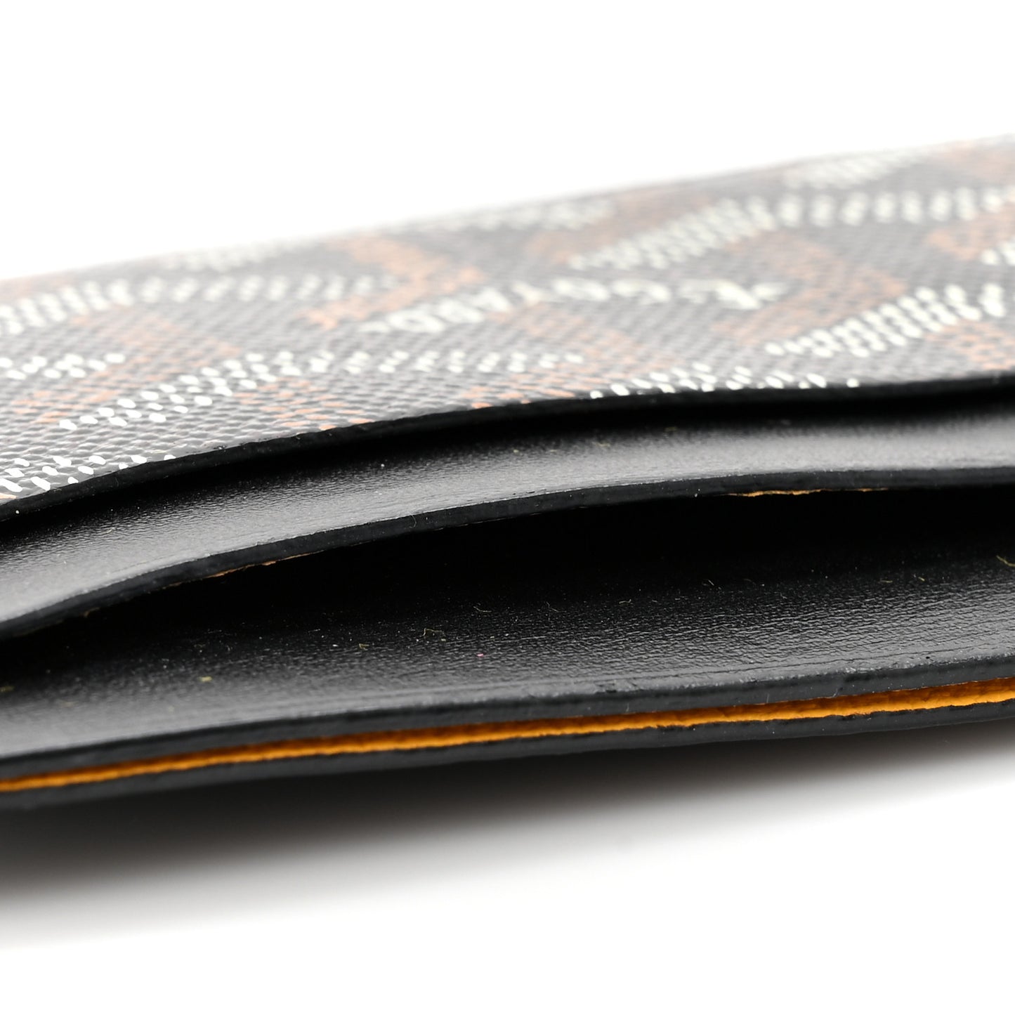 Goyardine Saint Sulpice Card Holder Black